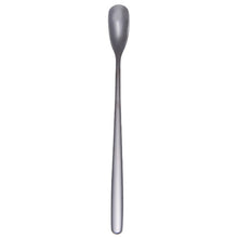 Load image into Gallery viewer, 15cm 304 Stainless Steel Spoon Coffee Square Head Spoon Long Handle Mixing Spoon, Stainless Steel Color, Titanium Gold, Rose Gold, Titanium Black, Blue, Purple