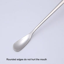 Load image into Gallery viewer, 15cm 304 Stainless Steel Spoon Coffee Square Head Spoon Long Handle Mixing Spoon, Stainless Steel Color, Titanium Gold, Rose Gold, Titanium Black, Blue, Purple