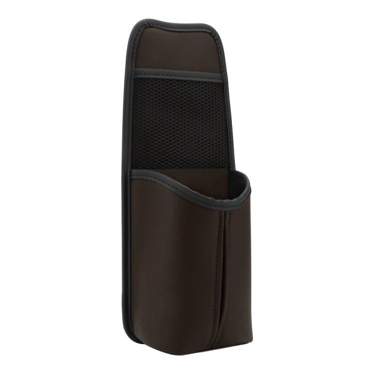 Car Seat Leather Multifunctional Tissue Water Cup Storage Hanging Bag
