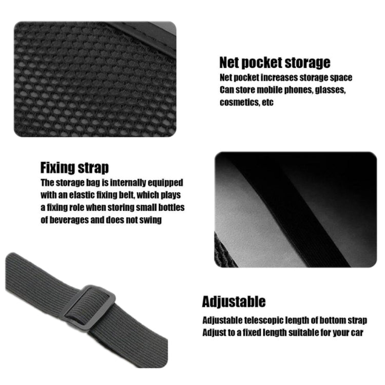 Car Seat Leather Multifunctional Tissue Water Cup Storage Hanging Bag