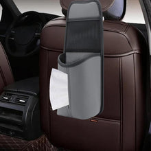 Load image into Gallery viewer, Car Seat Leather Multifunctional Tissue Water Cup Storage Hanging Bag