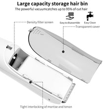 Load image into Gallery viewer, Electric Waterproof Hairdresser Children Low Noise Rechargeable Push Clipper, Digital Version White, Suction Upgrade Version White