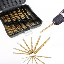 Load image into Gallery viewer, 99-in-1  Titanium Drill Bit Set High-Speed Steel Drill Bits