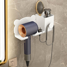 Load image into Gallery viewer, For Dyson Hair Dryer Wall-Mounted Holder Bathroom Shelf Storage Rack, Simple White, Simple  Black, Simple  Gray, Upgrade White, Upgrade Black, Upgrade Gray