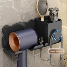 Load image into Gallery viewer, For Dyson Hair Dryer Wall-Mounted Holder Bathroom Shelf Storage Rack, Simple White, Simple  Black, Simple  Gray, Upgrade White, Upgrade Black, Upgrade Gray