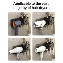 Load image into Gallery viewer, For Dyson Hair Dryer Wall-Mounted Holder Bathroom Shelf Storage Rack, Simple White, Simple  Black, Simple  Gray, Upgrade White, Upgrade Black, Upgrade Gray