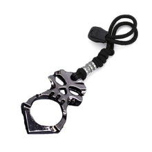 Load image into Gallery viewer, Rose Thorn Single Finger Buckle Self-defense Broken Window Keychain, Skull(Gold), Skull(Silver), Skull(Black)