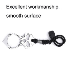 Load image into Gallery viewer, Rose Thorn Single Finger Buckle Self-defense Broken Window Keychain, Skull(Gold), Skull(Silver), Skull(Black)
