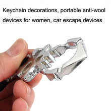 Load image into Gallery viewer, Rose Thorn Single Finger Buckle Self-defense Broken Window Keychain, Skull(Gold), Skull(Silver), Skull(Black)