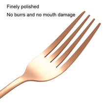 Load image into Gallery viewer, 16pcs/set Carton Boxed Gold-Plated Stainless Steel Knife and Fork Set Western Cutlery, Stainless Steel Color, Gold, Rose Gold, Colorful, Black