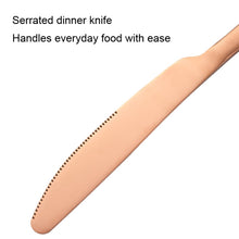 Load image into Gallery viewer, 16pcs/set Carton Boxed Gold-Plated Stainless Steel Knife and Fork Set Western Cutlery, Stainless Steel Color, Gold, Rose Gold, Colorful, Black