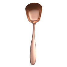 Load image into Gallery viewer, Small 304 Stainless Steel Spoon Glossy Thickened Flat Head Flat Bottom Serving Spoon, Stainless Steel Color, Titanium Gold, Rose Gold, Colorful, Black, Blue