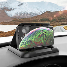 Load image into Gallery viewer, Car Mobile Phone Holder Carbon Fiber Pattern Silicone Dashboard Holder