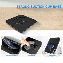 Load image into Gallery viewer, Car Mobile Phone Holder Carbon Fiber Pattern Silicone Dashboard Holder