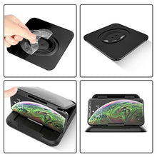 Load image into Gallery viewer, Car Mobile Phone Holder Carbon Fiber Pattern Silicone Dashboard Holder