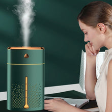 Load image into Gallery viewer, Silent USB Plug-In Silver Ion Purifying Humidifier Household Night Light Atomizer, Electroplated White, Electroplated Green, White, Green, Duck