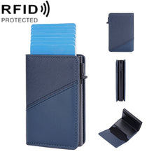 Load image into Gallery viewer, Baellerry RFID Anti-theft Aluminum Box Leather Wallet Side Push Contrasting Antimagnetic Card Holder