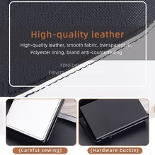 Load image into Gallery viewer, Baellerry RFID Anti-theft Aluminum Box Leather Wallet Side Push Contrasting Antimagnetic Card Holder