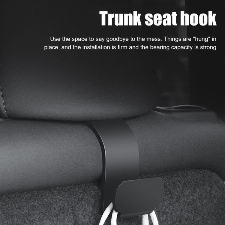 For Tesla Model Y 1pair Rear Trunk Hook Bag Umbrella Hanger, 1pair