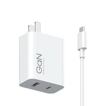 Load image into Gallery viewer, Original Xiaomi 67W GaN 1C+1A Dual Port Smart Fast Charger, US Plug, MDY-14