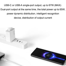 Load image into Gallery viewer, Original Xiaomi 67W GaN 1C+1A Dual Port Smart Fast Charger, US Plug, MDY-14