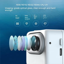 Load image into Gallery viewer, For Insta360 GO 3 / Go 2 AMagisn Lens Filters Waterproof Filter, ND8, ND16, ND32, ND64, UV, CPL, ND8+16+32, ND8+16+32+CPL, ND8+16+32+64