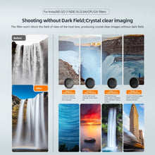 Load image into Gallery viewer, For Insta360 GO 3 / Go 2 AMagisn Lens Filters Waterproof Filter, ND8, ND16, ND32, ND64, UV, CPL, ND8+16+32, ND8+16+32+CPL, ND8+16+32+64
