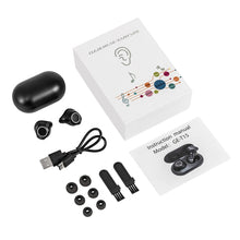 Load image into Gallery viewer, GE-T15 Mini USB Charging TWS Hearing Aid Sound Amplifier, Black, White