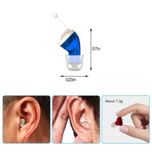 Load image into Gallery viewer, AN127 Invisible In-Ear Hearing Aid Sound Amplifier For The Elderly And Hearing Impaired, Blue Left Ear, Red Right Ear), Black Left Ear, Black Right Ear, Skin Color Left Ear, Skin Color Right Ear