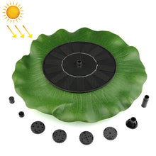 Load image into Gallery viewer, Lotus Leaf Solar Fountain Outdoor Garden Floating Landscaping, 28cm