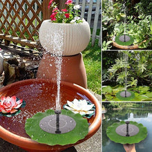 Load image into Gallery viewer, Lotus Leaf Solar Fountain Outdoor Garden Floating Landscaping, 28cm