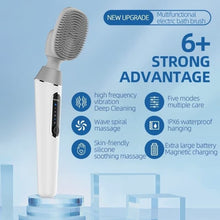 Load image into Gallery viewer, Electric Bath Brush Silicone Vibration Long-handled Back Spa Shower