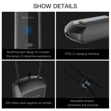 Load image into Gallery viewer, 120 Million Negative Ion Air Purifier Mini Hanging Neck Purifier