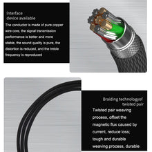 Load image into Gallery viewer, For Boss QC15 Headphone Audio Cable Braided Replacement Cable, ZS0017 Black