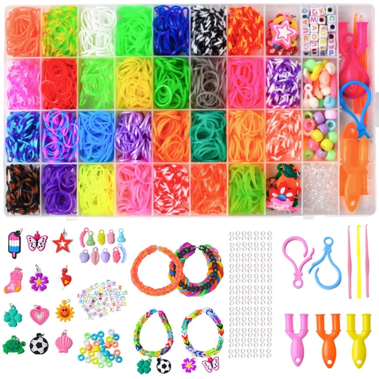 36 Grid Loom Rainbow Rubber Band DIY Kids Braided Bracelet