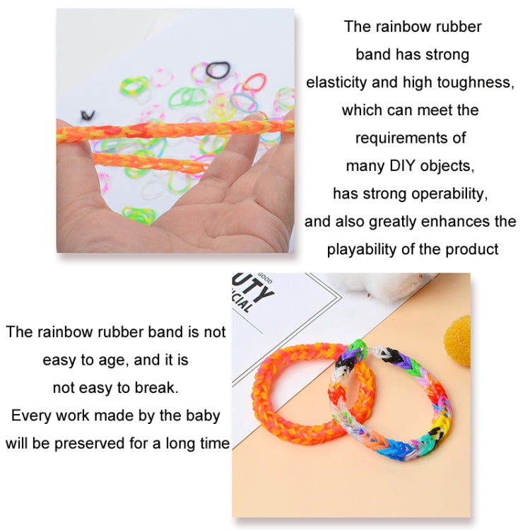 36 Grid Loom Rainbow Rubber Band DIY Kids Braided Bracelet