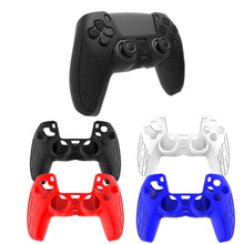 Load image into Gallery viewer, For PS5 Gamepad Silicone Case Non-slip Texture Thickened Protective Cover, White, Red, Blue, Black