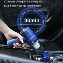Load image into Gallery viewer, Wireless Car High Power Charging Mini Car Vacuum Cleaner, Upgraded Black USB Cable, Upgraded White USB Cable, Black Type-C+Charging Base
