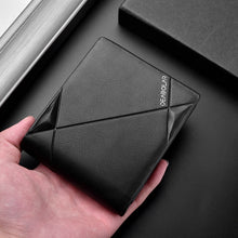 Load image into Gallery viewer, DEABOLAR Men Short PU Leather Tri-fold Horizontal Wallet Large-capacity Multi-card Wallet