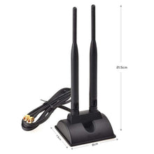 Load image into Gallery viewer, 2.4GHz 5GHz 6DBI Magnetic Suction WiFi Antenna PCI-E WiFi Network Card, 6DBI