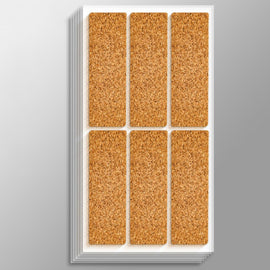 1bag Non-Marking Marker Stickers Kitchen Classification Waterproof Oilproof Self-Adhesive Vintage Label Stickers, Small Cork, Large Cork