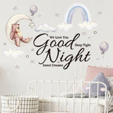 2pcs/set 25x70cm Cartoon Wall Stickers Kids Room Background Decoration Stickers