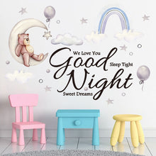 Load image into Gallery viewer, 2pcs/set 25x70cm Cartoon Wall Stickers Kids Room Background Decoration Stickers