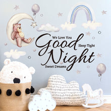 Load image into Gallery viewer, 2pcs/set 25x70cm Cartoon Wall Stickers Kids Room Background Decoration Stickers