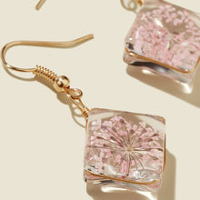 Load image into Gallery viewer, DIY Handmade Glass Dried Flowers Gypsophila Earrings