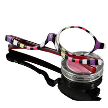 Load image into Gallery viewer, Makeup Presbyopic Glasses Multicolored Rotatable Magnifying Glass Single Piece Reading Glass, Degree: