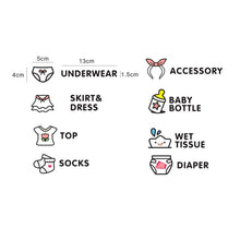 Load image into Gallery viewer, Baby Room Bedroom Wall Sticker Girls Baby Clothes Logo Classification Removable Stickers