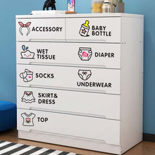 Load image into Gallery viewer, Baby Room Bedroom Wall Sticker Girls Baby Clothes Logo Classification Removable Stickers