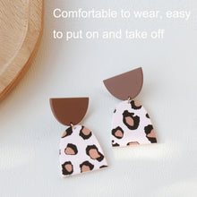 Load image into Gallery viewer, 2pair Acrylic Clay Textured Painted Earrings