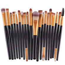 Load image into Gallery viewer, 20pcs/set Wooden Handle Makeup Brush Set Beauty Tool Brushes, Coffee, Gold+Black, Black+White, Full Black, Black+Coffee, Brown+White, Gold+Pink, Brown+Green, Brown+Pink, Brown+Black, Gold+White, Gold+Green, Black+Green, Black+Pink, Brown+Purple        ...